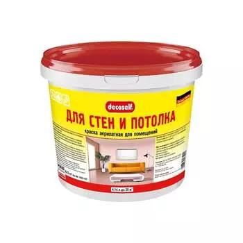 Морозостойкая краска для стен и потолков Pufas Decoself тов-168472