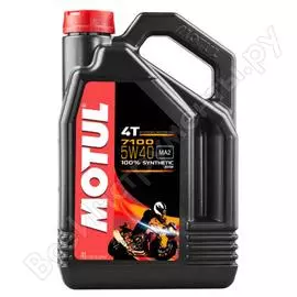 Моторное масло 7100 4t sae 5w40 4 л motul 104087