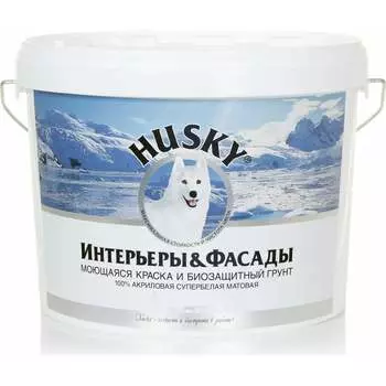 Моющаяся краска HUSKY Интерьеры и фасады 28742