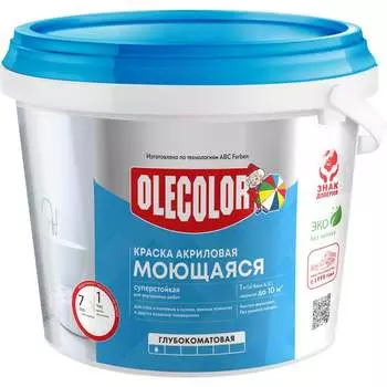 Моющаяся водно-дисперсионная краска Olecolor 4300006577