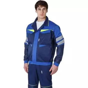 Мужская укороченная куртка факел profline base темно-синий/васильковый р. 48-50, рост 170-176 87468773.003
