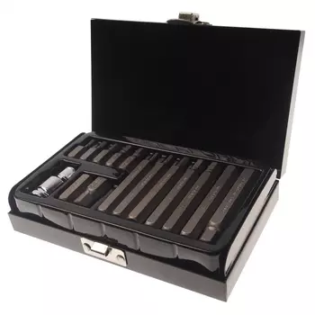 Набор бит hex с битодержателем (15 пр; 1/2"; 4-12 мм) rockforce rf-4155