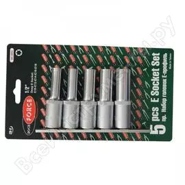 Набор головок 1/2dr звездочка глубоких (5 шт; е10-18) rockforce rf-4054