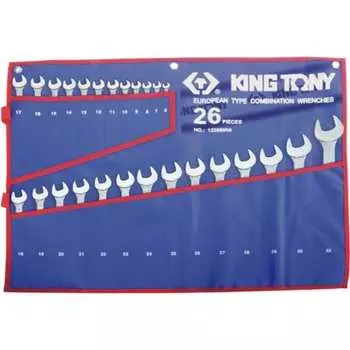 Набор комбинированных ключей KING TONY 1226MRN