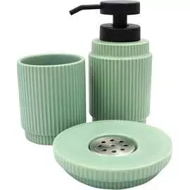 Набор настольных аксессуаров Bath Plus BASILICA SET3 GREEN W-CE2478FA-SET3