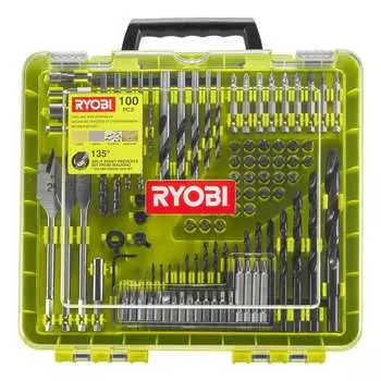 Набор сверл и бит (100 шт.) ryobi rakdd100 5132004666