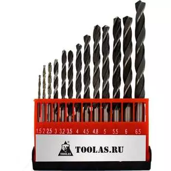 Набор сверл по металлу TOOLAS 13007