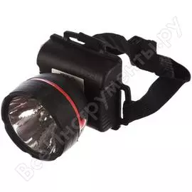 Налобный фонарь ultraflash 909led1 черный, 1led, 1 режим, 3xr6 11780