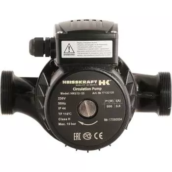 Насос Heisskraft HKS 25-60, 1x230 В, G 1 1/2", PN 10, 180 мм, 3 скорости, с гайками G 1 1/2 - Rp 1" 77325133