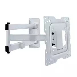 Настенный стальной кронштейн kromax для tv 22-55 max 40кг 5 ст св. нак. ±15 dix-18 white