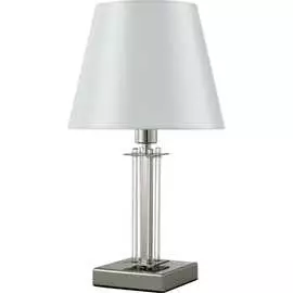 Настольная лампа Crystal lux NICOLAS LG1 NICKEL/WHITE