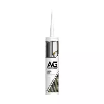 Нейтральный силиконовый герметик AVG АВГ белый