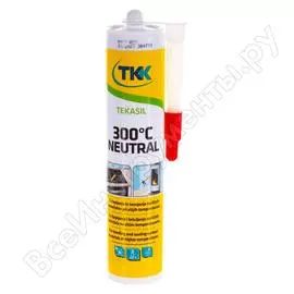 Нейтральный силиконовый высокотемпературный герметик ткк tekasil 300 neutral красный 50602