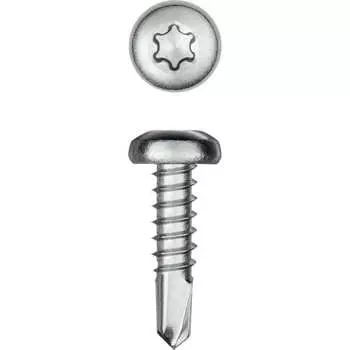 Нержавеющие саморезы KRAFTOOL DS-P 13x3.5 мм, 1 000 шт 300931-35-013