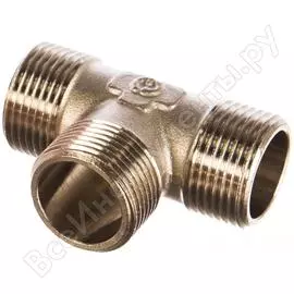 Никелированный тройник STOUT RG008Q0QSTPKHA