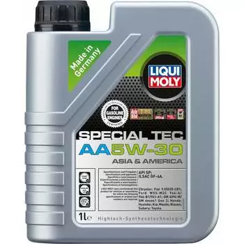НС-синтетическое моторное масло LIQUI MOLY Special Tec AA НС-5W-30 SP GF-6A 7615