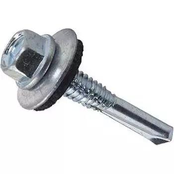 Оцинкованный кровельный саморез-сверло КВАДРА 5.5x38, 100 шт. 755553850100