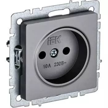 Одноместная розетка IEK Brite рс10-1-0-брс BR-R10-10-K46