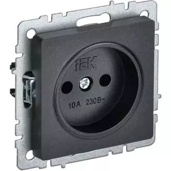 Одноместная розетка IEK Brite рс10-1-0-брч BR-R10-10-K02