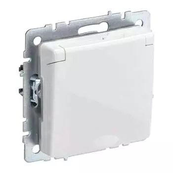 Одноместная розетка IEK Brite рсбш10-3-брб BR-R16-16-K01