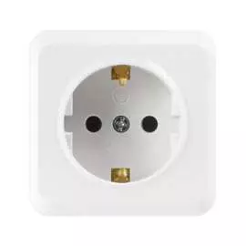 Одноместная розетка Smartbuy Юпитер SBE-03w-16-S1-Z-c