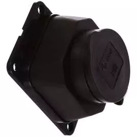 Одноместная стационарная розетка IEK ОМЕГА PKR11-016-2-K02