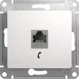Одноместный механизм телефонной розетки Systeme Electric GLOSSA GSL000181T