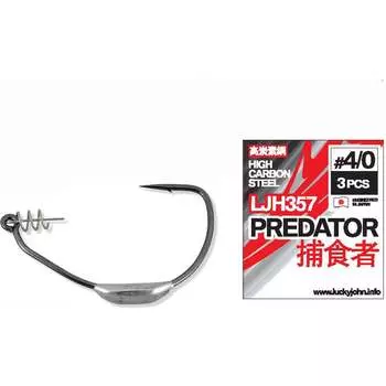 Офсетные крючки Lucky John PREDATOR серия LJH357 LJH357-K060