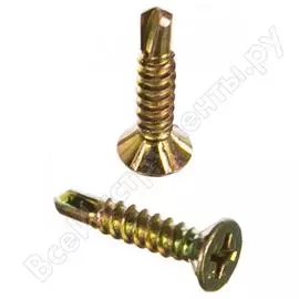 Оконные саморезы с буром tech-krep 3,9х19 500 шт желтые коробка с ок. 138587