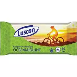 Освежающие влажные салфетки Luscan