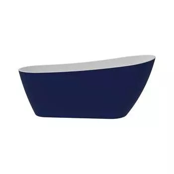 Отдельно стоящая акриловая ванна Teymi Solli 170x74x75, синяя матовая T130109 ЦБ-00268822
