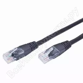 Литой многожильный патч-корд Cablexpert FTP PP6-1M/BK