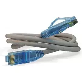 Патч-корд Hyperline PC-LPM-UTP-RJ45-RJ45-C6-5M-LSZH-GY 41841