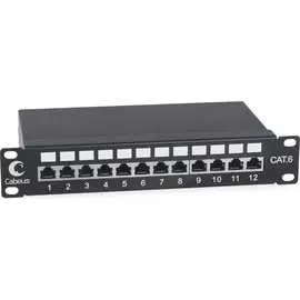 Патч-панель Cabeus PL-12-Cat.6 10"-SH-Dual
