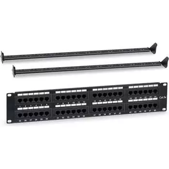 Патч-панель WRline 19" WR-pL-48-с5e-D (2U) 505209