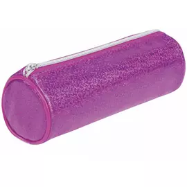 Пенал-тубус brauberg glitter pink 20х7х7 см 229017