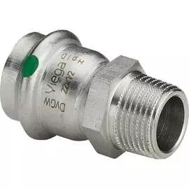 Переход viega hp 35х1 1/4" sanpress inox c sc-contur, нержавеющая сталь 436544