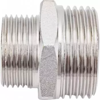 Переходной латунный резьбовой ниппель DOUBLE-LIN LL6050 (1"х3/4")