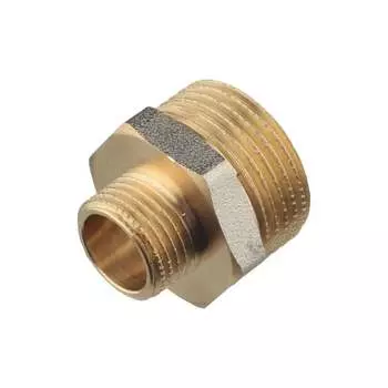 Переходной латунный резьбовой ниппель DOUBLE-LIN LL6050 (1 1/2"х3/4")