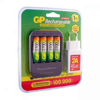 Перезаряжаемые аккумуляторы gp 270aahcaa зарядное устройство с usb кабелем, адаптер 270aahc/hspba-2cr4