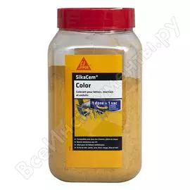 Пигменты для бетона и строительных растворов sika sikacem color s желтый ru, 0.4 кг 421