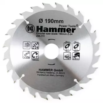 Пильный диск по дереву Hammer Flex 205-111 CSB WD 30661
