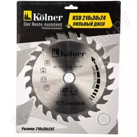 Диск пильный Kolner SD210*30*24 8100300108