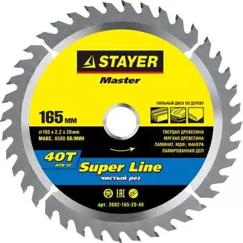 Пильный диск по дереву STAYER