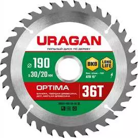 Пильный диск по дереву Uragan Optima 36801-190-30-36_z01