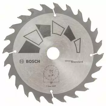 Пильный диск standard gt wo h 160x20/16-24 bosch 2609256810