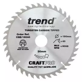 Пильный диск Trend CSB/19040/10