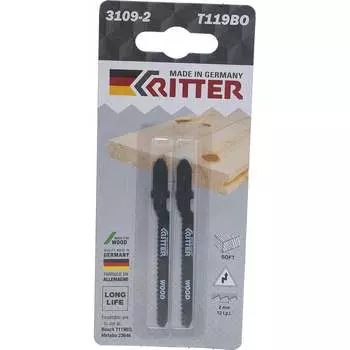 Пилки для лобзиков по дереву RITTER Т119BO 3109-2