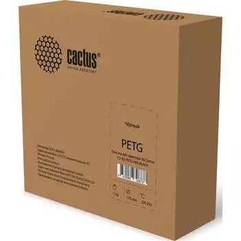 Пластик для принтера Cactus 3D CS-3D-PETG-1KG-BLACK 1974181