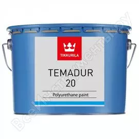 Полиуретановая краска tikkurila industrial темадур, 20 tvl, 2,25л 11472260330